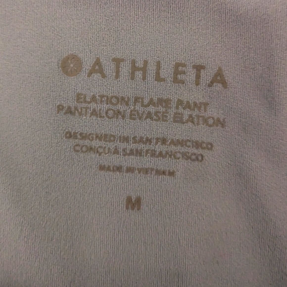 Athleta Elation High Rise Flare Pants Grey/Blue Women's Size Medium - Picture 8 of 10